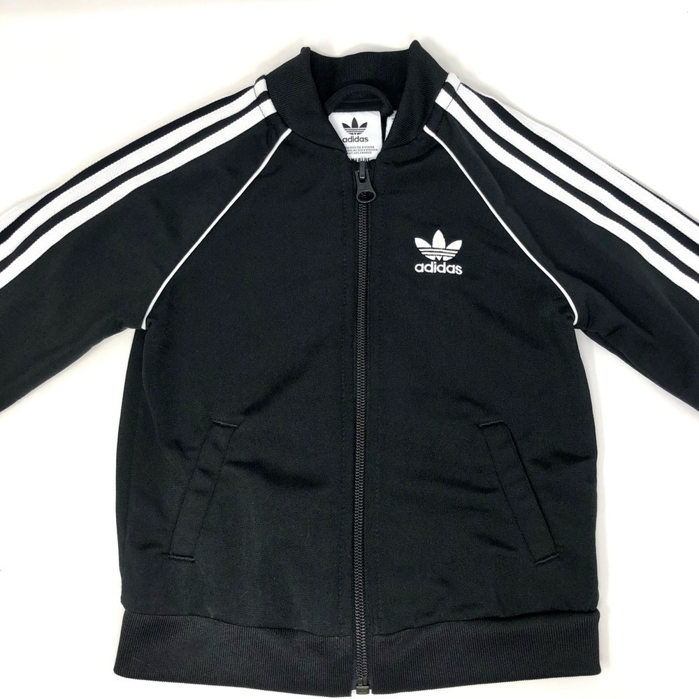 Adidas Classic Logo Zip up Track Jacket Baby Size 18M - Picture 4 of 12